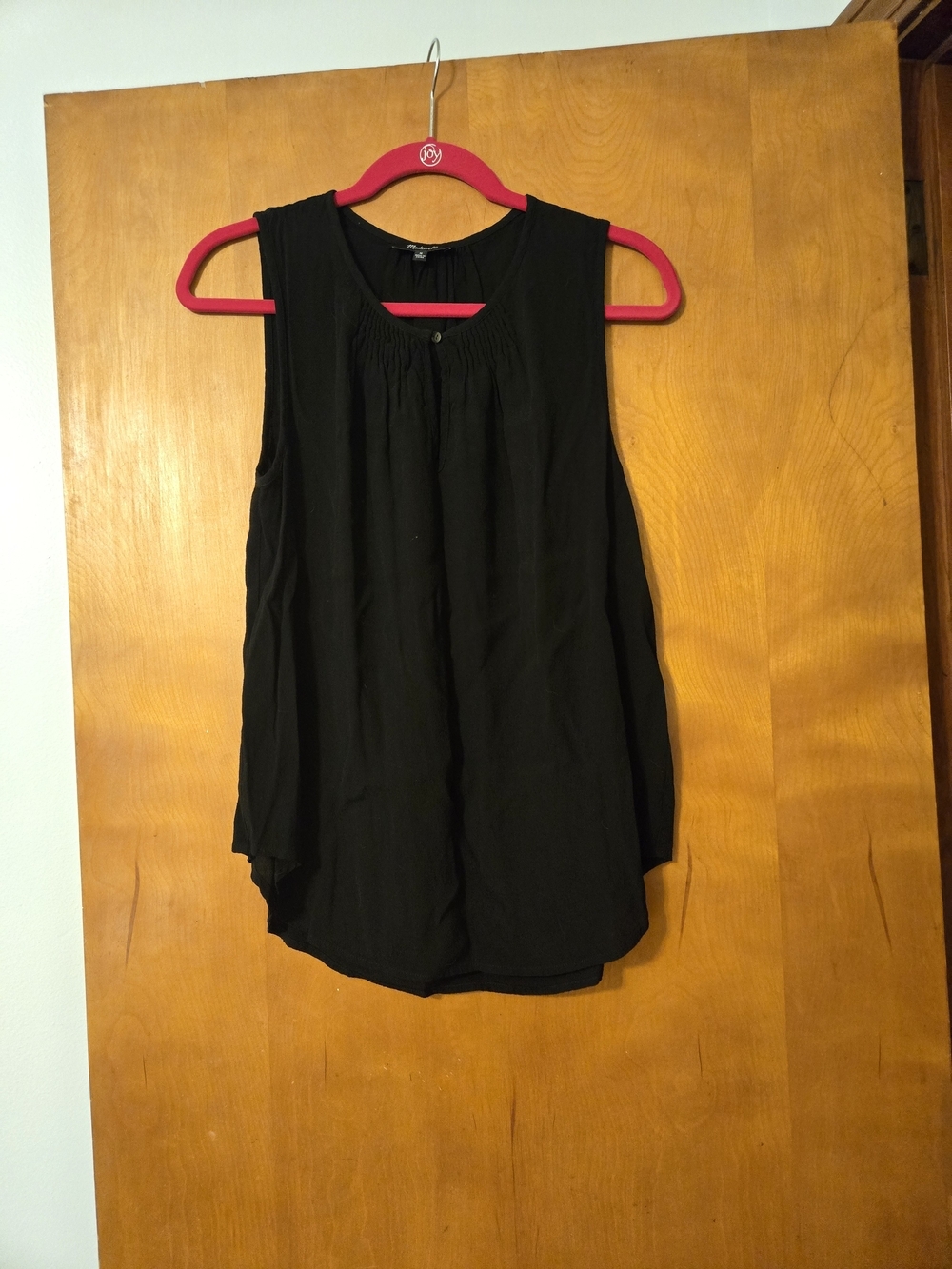 Madewell Black Sleeveless Top Size M